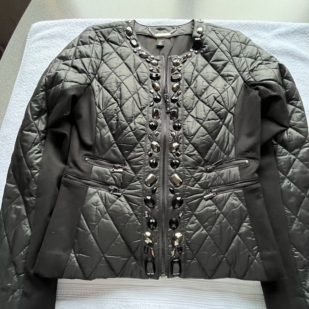 White House Black Market Womens Quilted Jacket